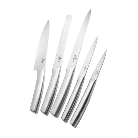 Karaca Venüs 6-Piece Knife Set in Glass Block