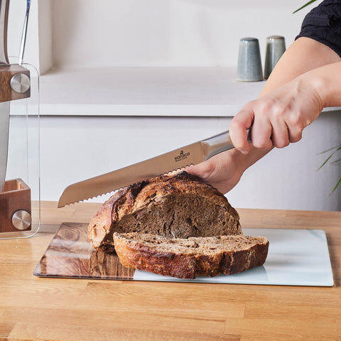 Karaca Venüs 6-Piece Knife Set in Glass Block