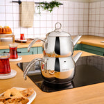 Karaca Belinay Medium-Size Metal Teapot Set