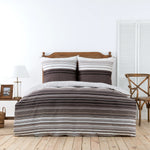 Karaca Home Aspen Black-Brown Double Duvet Cover Set 200x200 cm 