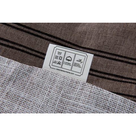 KH ASPEN BLACK & BROWN DUVET COVER SET (200X200+2*80X80) DEU