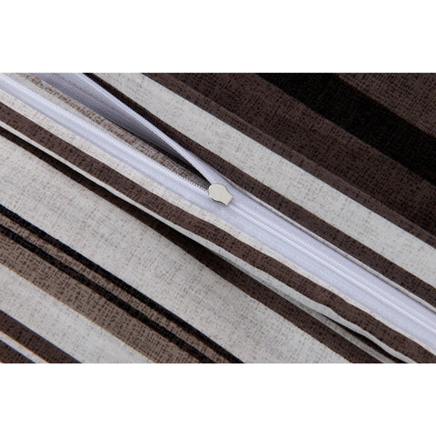 KH ASPEN BLACK & BROWN DUVET COVER SET (200X200+2*80X80) DEU