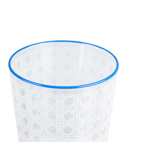 Karaca Blanco blauw waterglas