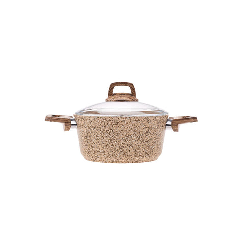 Karaca Wood Silver, biogranieten pot 20 cm