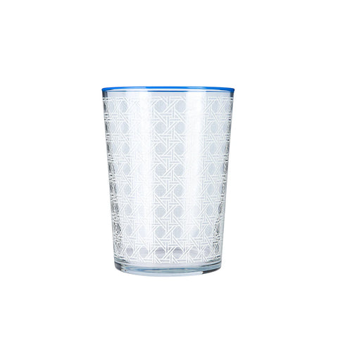 Karaca Blanco blauw waterglas