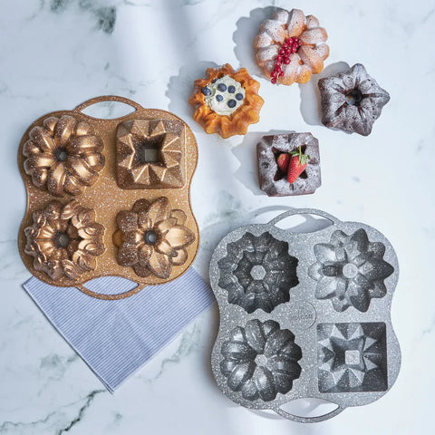 Karaca Cake Pro 4-Piece Gold Cast Cake Pan