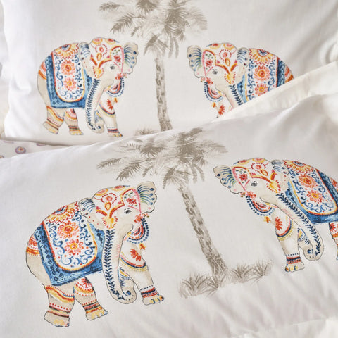 Karaca Home Nepalroze - set met tweepersoons dekbedovertrek en piqué van 100% katoen, met cadeau