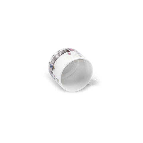 Karaca Melody, 4-delige set koffiemokken met standaard