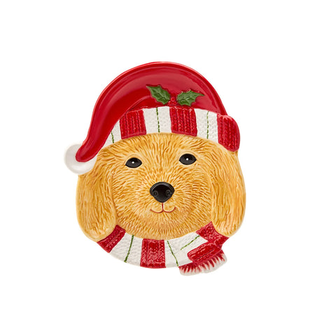 Karaca Home Gouden Hond Decoratief Bord, 20cm