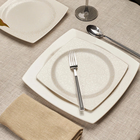 KARACA FLAVA 24 PARÇA 6 KİŞİLİK CREAMBONE YEMEK TAKIMI