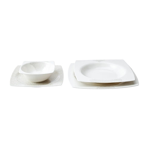 KARACA FLAVA 24 PARÇA 6 KİŞİLİK CREAMBONE YEMEK TAKIMI