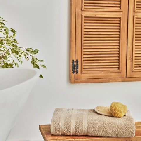 Karaca Wheat Mocha 100% Katoenen Badhanddoek 100X150 cm