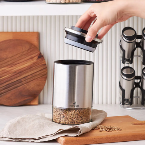 Karaca Walter Inox, opbergpot voor etenswaren M