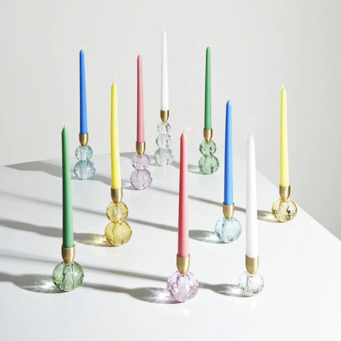 Karaca Home Vicki Kaarshouder Glas, Blauw, 6x9 cm 