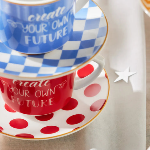 Karaca Luck koffiekopset voor 6 personen, 80 ml