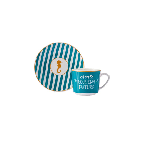 Karaca Luck koffiekopset voor 6 personen, 80 ml