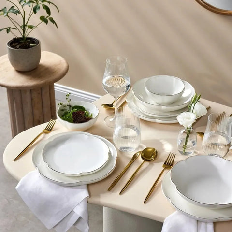 Flora Porseleinen Dinerset, 6 Persoons, 24 Delig – Netherlands Flora Porseleinen Dinerset, 6 Persoons, 24 Delig – Netherlands