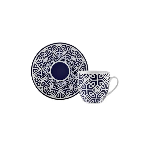 Karaca Doris Koffiekopjes Set, 6 Personen, 90 ml