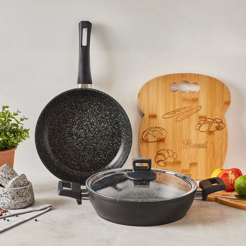 Karaca Biogranit Power 3-delige koekenpannenset