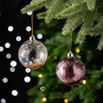 Karaca Home New Year Glitter Kerstboomdecoratie Set, 4 Stukken, 8 cm