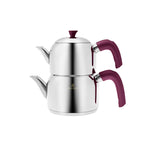 Karaca Alder Inductie Basis Midi Theepot Set, Paars