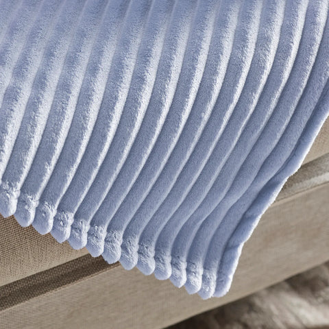 Karaca Ruby Stripe Wellsoft Eenpersoons Deken, Blauw