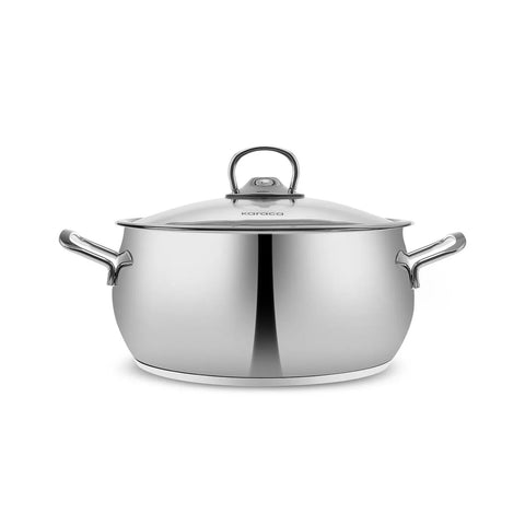 Karaca Stalen Pannenset Met Voorraadbus, 13-Delig