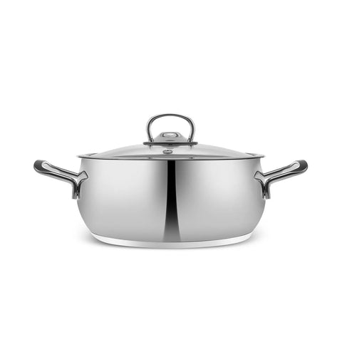 Karaca Stalen Pannenset Met Voorraadbus, 13-Delig