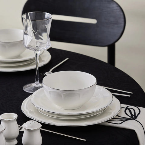 Karaca Tobias Platin 12 Persoons Servies, 56 Delig