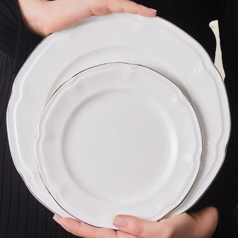 Karaca Tobias Platin 12 Persoons Servies, 56 Delig