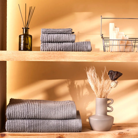 KARACA RACHEL LIGHT GREY SUPREME WASHCLOTH 16X22