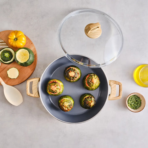 Karaca Swiss Crystal Ondiepe Pot, 30 cm, Crème