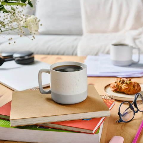 Karaca Maybel Beker, Wit Grijs, 400 ml