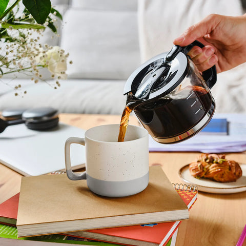 Karaca Maybel Beker, Wit Grijs, 400 ml