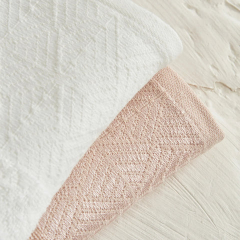 Karaca Home White Collection Lucia 4-Delige Familie Badkamerset Poeder-Donkerwit