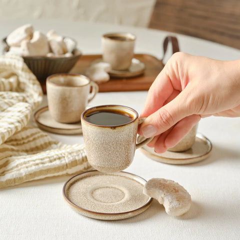 Karaca Herica 8-Delig Espresso Kopset voor 4 Personen