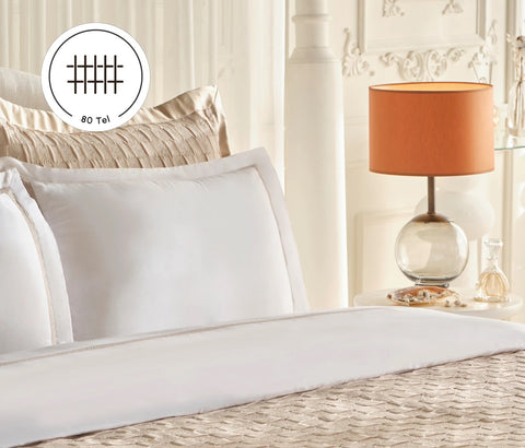 Karaca Home White Collection Bride Carina 80 draads 100% katoen 8-delige huwelijksset goud