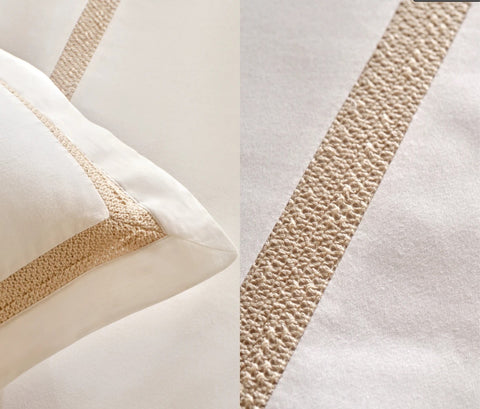 Karaca Home White Collection Bride Carina 80 draads 100% katoen 8-delige huwelijksset goud